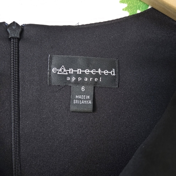 Elegant Black and White Patterned Dress - Picture 3 of 7